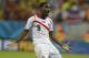 Costa Rica's Joel Campbell celebrates after winning a penalty shootout at the end of the World Cup round of 16 soccer match between Costa Rica and Greece at the Arena Pernambuco in Recife, Brazil, Sunday, June 29, 2014. Costa Rica won 5-3 on penalties after the match ended 1-1. (AP Photo/Ricardo Mazalan)