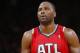 OAKLAND, CA - MARCH 7: Elton Brand #42 of the Atlanta Hawks shoots a free throw against the Golden State Warriors on March 7, 2014 at Oracle Arena in Oakland, California. NOTE TO USER: User expressly acknowledges and agrees that, by downloading and or using this photograph, user is consenting to the terms and conditions of Getty Images License Agreement. Mandatory Copyright Notice: Copyright 2014 NBAE (Photo by Rocky Widner/NBAE via Getty Images)