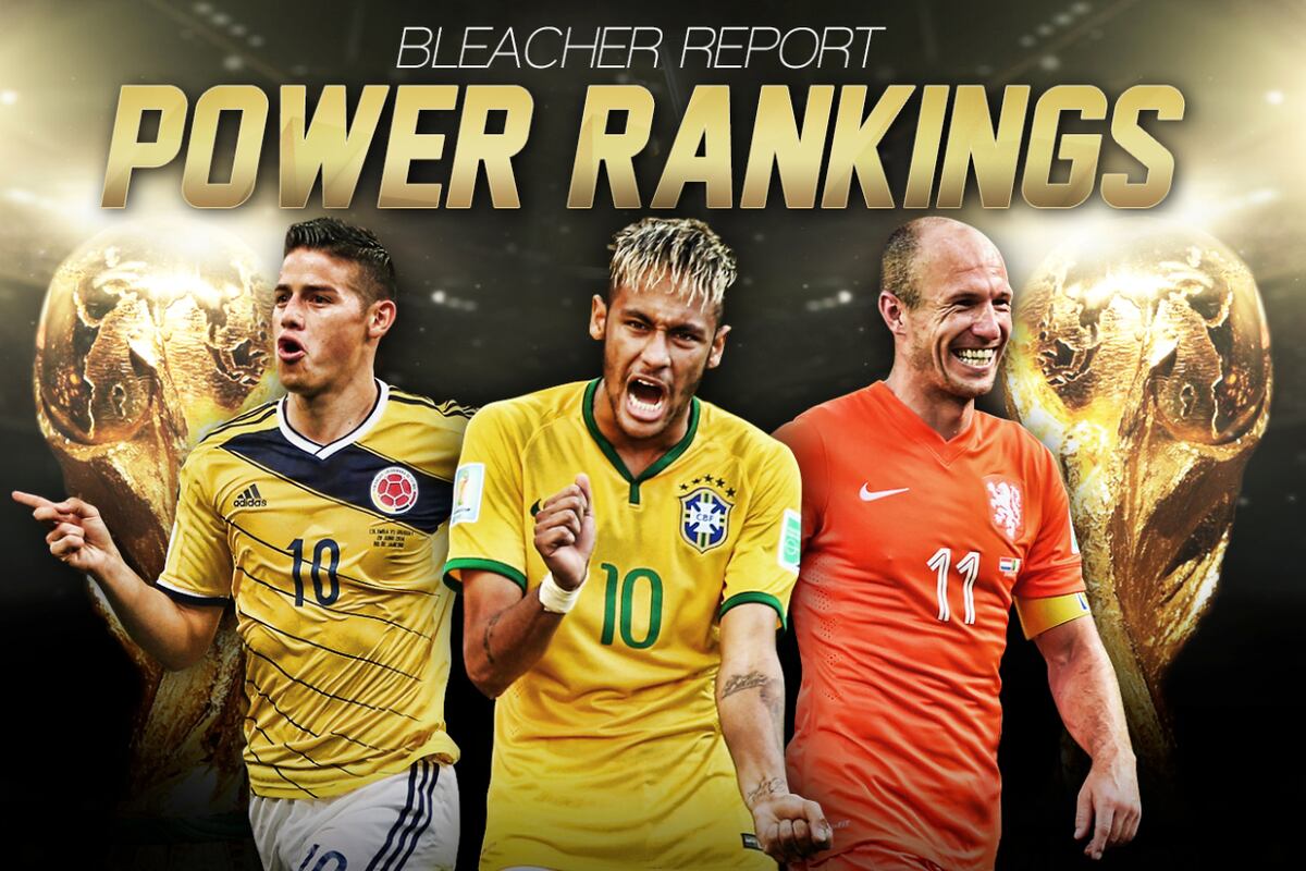 World Cup 2014 Team Power Rankings After Roundof16 Matches News, Scores, Highlights, Stats