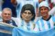 PORTO ALEGRE, BRAZIL - JUNE 25: Argentina fans show their colours ahead of the 2014 FIFA World Cup Brazil Group F match between Nigeria and Argentina at Estadio Beira-Rio on June 25, 2014 in Porto Alegre, Brazil. (Photo by Ian Walton/Getty Images)