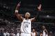 BROOKLYN, NY - MAY 12: Paul Pierce #34 of the Brooklyn Nets celebrates in Game Four of the Eastern Conference Semifinals against the Miami Heat during the 2014 NBA Playoffs on May 12, 2014 at Barclays Center in Brooklyn. NOTE TO USER: User expressly acknowledges and agrees that, by downloading and or using this photograph, User is consenting to the terms and conditions of the Getty Images License Agreement. Mandatory Copyright Notice: Copyright 2014 NBAE (Photo by Nathaniel S. Butler/NBAE via Getty Images)