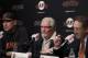 The Giants' top brass: Bruce Bochy, Brian Sabean and Larry Baer