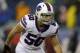 Buffalo Bills linebacker Kiko Alonso warms up before an NFL football game against the New England Patriots Sunday, Dec. 29, 2013, in Foxborough, Mass. (AP Photo/Steven Senne)