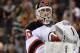 Mar 11, 2014; Philadelphia, PA, USA; New Jersey Devils goalie Martin Brodeur (30) during game against the Philadelphia Flyers at Wells Fargo Center. The Devils defeated the Flyers, 2-1. Mandatory Credit: Eric Hartline-USA TODAY Sports