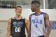 ORLANDO, FL - JULY 5: Aaron Gordon #00 of the Orlando Magic speaks with Nerlens Noel #4 of the Philadelphia 76ers during a game on July 5, 2014 at Amway Center in Orlando, Florida. NOTE TO USER: User expressly acknowledges and agrees that, by downloading and or using this photograph, User is consenting to the terms and conditions of the Getty Images License Agreement. Mandatory Copyright Notice: Copyright 2014 NBAE (Photo by Fernando Medina/NBAE via Getty Images)