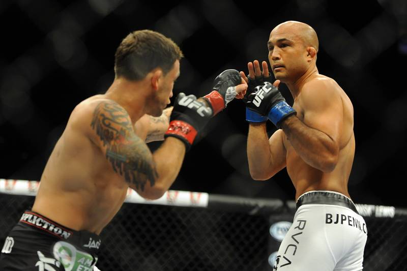 Edgar met BJ Penn for the third time at Featherweight image courtesy of USA TODAY Sports