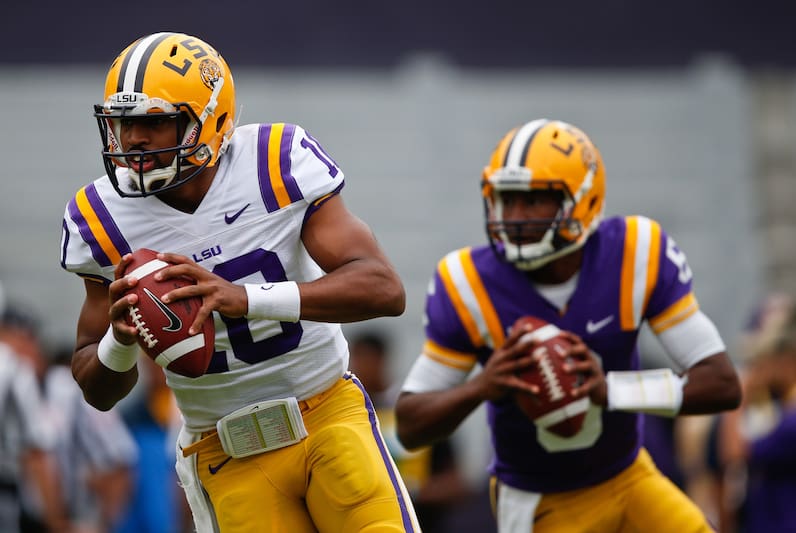 Lsu Football 2014 Quarterback Fall Practice Preview Depth Chart