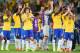 BELO HORIZONTE, BRAZIL - JULY 08: Brazil players acknowledge the fans after a 7-1 defeat to Germany during the 2014 FIFA World Cup Brazil Semi Final match between Brazil and Germany at Estadio Mineirao on July 8, 2014 in Belo Horizonte, Brazil. (Photo by Laurence Griffiths/Getty Images)