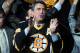 BOSTON, MA - JUNE 06: Former Bruins player Cam Neely cheers during Game Three between the Boston Bruins and the Vancouver Canucks in the 2011 NHL Stanley Cup Final at TD Garden on June 6, 2011 in Boston, Massachusetts. (Photo by Harry How/Getty Images)