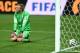 SAO PAULO, BRAZIL - JULY 09: Jasper Cillessen of the Netherlands sits on the pitch after failing to save the penalty kick of Maxi Rodriguez of Argentina (not pictured) during the 2014 FIFA World Cup Brazil Semi Final match between the Netherlands and Argentina at Arena de Sao Paulo on July 9, 2014 in Sao Paulo, Brazil. (Photo by Matthias Hangst/Getty Images)