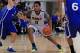 Jul 18, 2013; Washington, DC, USA; Team USA East player Isaiah Briscoe (9) dribbles the ball against Team France during the Nike Global Challenge at Trinity University in Washington, DC. Mandatory Credit: Geoff Burke-USA TODAY Sports