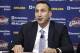 Cleveland Cavaliers new head coach David Blatt speaks to the media during a news conference Wednesday, June 25, 2014, in Independence, Ohio. Blatt spent the past two decades coaching in Israel, where he built a reputation as one of the international game’s top coaches. (AP Photo/Tony Dejak)