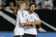 Germany's Lars Bender, left, and Sami Khedira celebrate Bender's equalizing goal during a friendly soccer match between Germany and Paraguay in Kaiserslautern, Germany, Wednesday, Aug. 14, 2013. (AP Photo/Michael Probst)