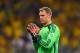 BELO HORIZONTE, BRAZIL - JULY 08: Manuel Neuer of Germany reacts during the 2014 FIFA World Cup Brazil Semi Final match between Brazil and Germany at Estadio Mineirao on July 8, 2014 in Belo Horizonte, Brazil. (Photo by Buda Mendes/Getty Images)