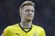 Dortmund's Marco Reus celebrates after scoring during the German first division Bundesliga soccer match between Borussia Dortmund and Hertha BSC Berlin in Dortmund , Germany, Saturday, Dec. 21, 2013. (AP Photo/Frank Augstein)