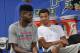 ORLANDO, FL - JULY 11: Nerlens Noel #4 and Michael Carter-Williams #1 of the Philadelphia 76ers sit on the sideline during a game against the Memphis Grizzlies on July 11, 2014 at Amway Center in Orlando, Florida. NOTE TO USER: User expressly acknowledges and agrees that, by downloading and or using this photograph, User is consenting to the terms and conditions of the Getty Images License Agreement. Mandatory Copyright Notice: Copyright 2014 NBAE (Photo by Fernando Medina/NBAE via Getty Images)