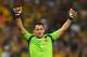 RIO DE JANEIRO, BRAZIL - JUNE 28: David Ospina of Colombia celebrates after his team's first goal during the 2014 FIFA World Cup Brazil round of 16 match between Colombia and Uruguay at Maracana on June 28, 2014 in Rio de Janeiro, Brazil. (Photo by Matthias Hangst/Getty Images)