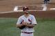 National League starting pitcher Adam Wainwright returns to the mound after giving up a home run to Miguel Cabrera, of the Detroit Tigers during the first inning of the MLB All-Star baseball game, Tuesday, July 15, 2014, in Minneapolis. (AP Photo/Paul Sancya)