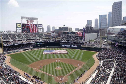 2014 MLB All-star Game Jersey Patch In Minnesota Twins (Target Field)