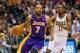 Mar 27, 2014; Milwaukee, WI, USA; Los Angeles Lakers forward Xavier Henry (7) during the game against the Milwaukee Bucks at BMO Harris Bradley Center. Milwaukee won 108-105. Mandatory Credit: Jeff Hanisch-USA TODAY Sports