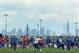 A shot of Quest Diagnostics Training Center with New York City in the background