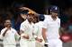 LONDON, ENGLAND - JULY 20: England batsman Alastair Cook leaves the crease after being dismissed as the India fielders celebrate during day four of 2nd Investec Test match between England and India at Lord's Cricket Ground on July 20, 2014 in London, United Kingdom. (Photo by Stu Forster/Getty Images)