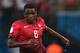 MANAUS, BRAZIL - JUNE 22: William Carvalho of Portugal controls the ball during the 2014 FIFA World Cup Brazil Group G match between the United States and Portugal at Arena Amazonia on June 22, 2014 in Manaus, Brazil. (Photo by Warren Little/Getty Images)
