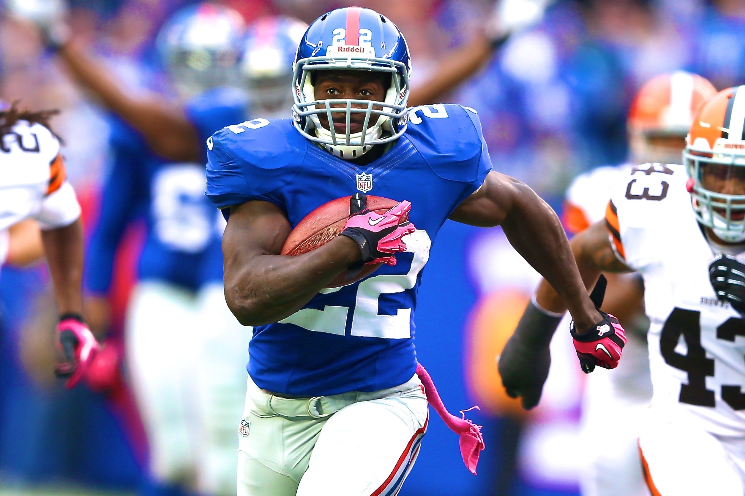 September 15, 2013: New York Giants running back David Wilson (22) carries  the ball during a week 2 NFL matchup between the Denver Broncos and the New  Stock Photo - Alamy