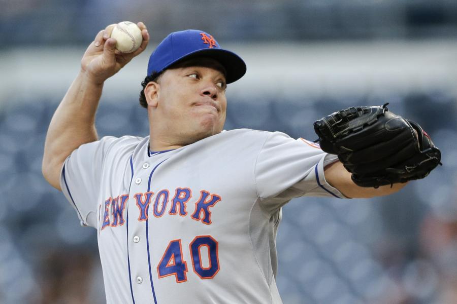 Bartolo Colon #40 - Game Used Playoff Grey Road Jersey - NLCS Game 4  Winning Pitcher - NLCS Game 4 - Mets Clinch 2015 World Series Berth and the  National League Pennant - Mets vs. Cubs - 10/21/15 - JB117630