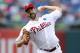 Philadelphia Phillies starting pitcher Cliff Lee throws a pitch during the first inning of a baseball game against the San Francisco Giants on Monday, July 21, 2014, in Philadelphia. (AP Photo/Michael Perez)