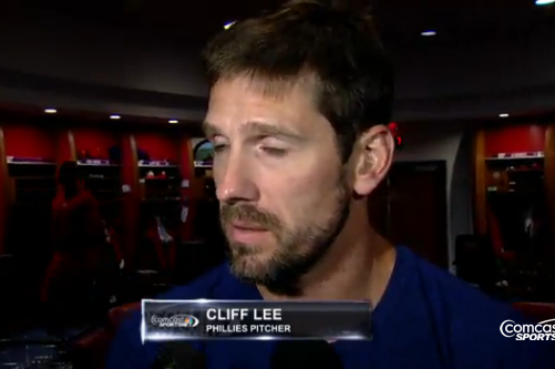 Phillies' Cliff Lee Lets out Fart