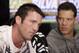 Chael Sonnen, left, speaks during a news conference in San Francisco, Thursday, Aug. 5, 2010. At right is Ricardo Almeida. Sonnen is scheduled to fight Anderson Silva, of Brazil, for Silva's UFC middleweight title at UFC 117 on Saturday in Oakland, Calif. (AP Photo/Jeff Chiu)