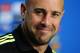 Spain's goalkeeper Pepe Reina smiles during an official press conference the day before the group B World Cup soccer match between Spain and Australia at the Arena da Baixada stadium in Curitiba, Brazil, Sunday, June 22, 2014. Spain will play in group B of the Brazil 2014 World Cup. (AP Photo/Manu Fernandez)