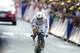 Germany's Tony Martin crosses the finish line of the twentieth stage of the Tour de France cycling race, an individual time-trial over 54 kilometers (33.6 miles) with start in Bergerac and finish in Perigueux, France, Saturday, July 26, 2014. (AP Photo/Peter Dejong)