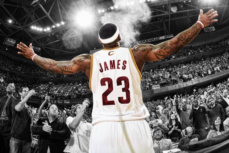 Image result for LeBron James chalk toss