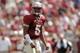 TALLAHASSEE, FL - APRIL 12: Jameis Winston #5 of the Garnet team reacts to a pass against the Gold team during Florida State's Garnet and Gold spring game at Doak Campbell Stadium on April 12, 2014 in Tallahassee, Florida. (Photo by Stacy Revere/Getty Images)
