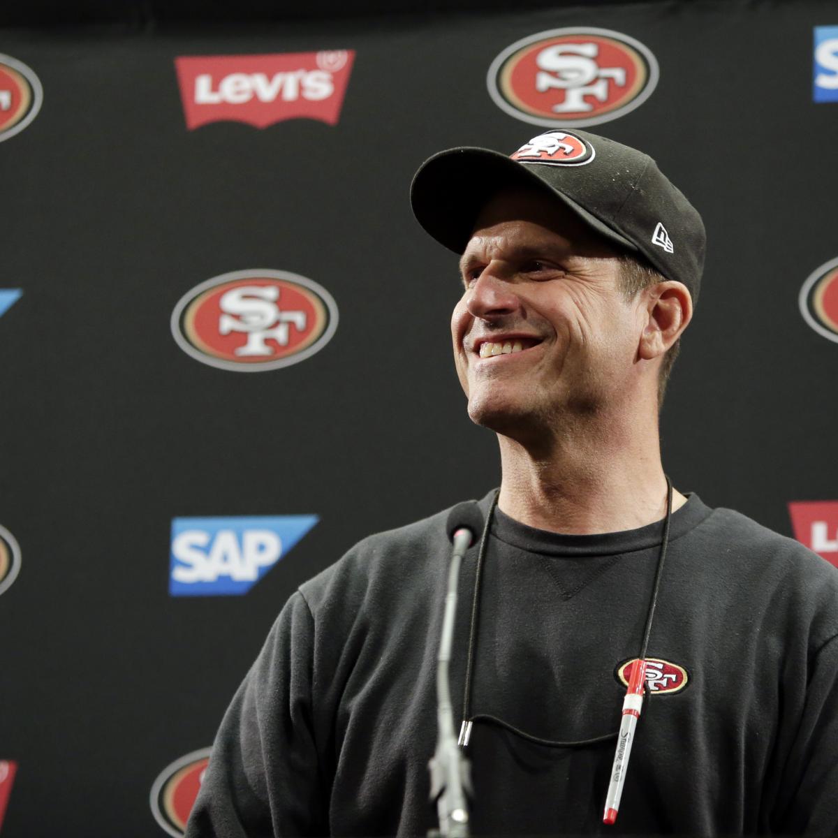 San Francisco 49ers How Much Is Jim Harbaugh Worth? News, Scores