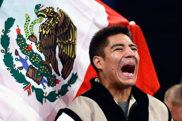 CARSON, CA - MARCH 16:  Jessie Vargas before WBC continental americas welterweight title boxing match against Wale Omotoso at The Home Depot Center on March 16, 2013 in Carson, California.  (Photo by Kevork Djansezian/Getty Images)