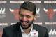 The Chicago Bulls new forward Nikola Mirotic, laughs at an NBA news conference Friday, July 18, 2014, in Chicago. The Bulls are hoping Mirotic will help bolster their offensive attack after they struggled to score at times last year. Mirotic was acquired by Chicago on June 24, 2011, as part of a draft-night trade with the Minnesota Timberwolves and played last with Spain's Real Madrid CF. (AP Photo/M. Spencer Green)