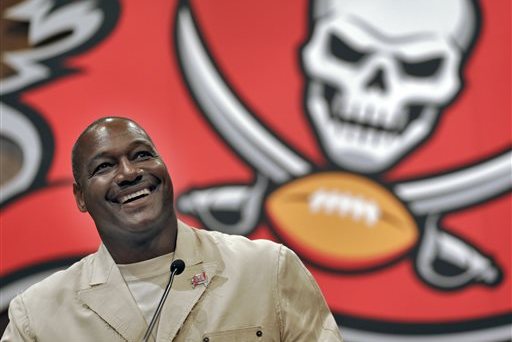 DERRICK BROOKS CUSTOM TAMPA BAY BUCCANEERS JERSEY HALL OF FAME 2014 HOF