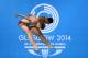 EDINBURGH, SCOTLAND - AUGUST 01: Tom Daley and Denny James of England compete in the Men's Synchronised 10m Platform Final at Royal Commonwealth Pool during day nine of the Glasgow 2014 Commonwealth Games on August 1, 2014 in Edinburgh, Scotland. (Photo by Quinn Rooney/Getty Images)