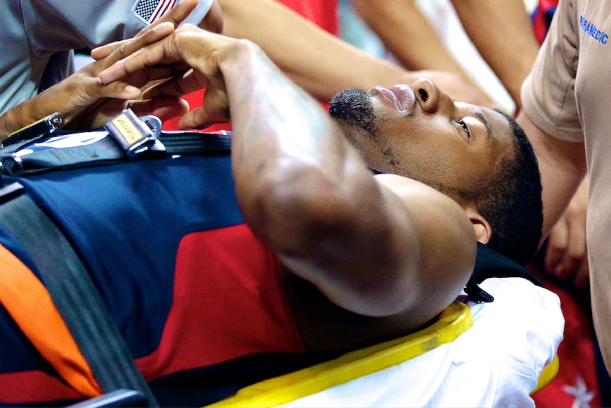 Paul George Will Press on Despite Horrific Injury ...