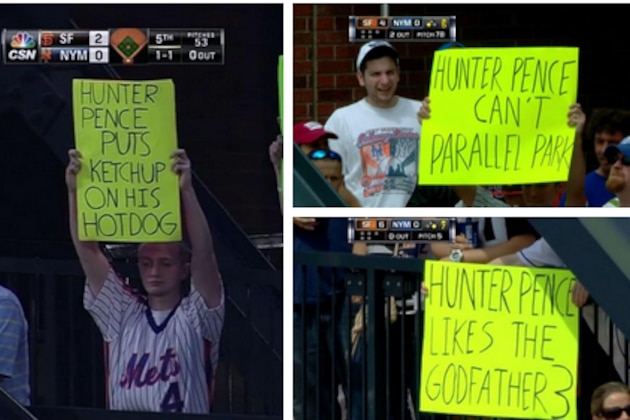 New York Mets Fans Taunt Hunter Pence with Unique Insults All Weekend
