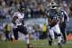 Philadelphia Eagles' LeSean McCoy is seen during an NFL football game against the Chicago Bears, Sunday, Dec. 22, 2013, in Philadelphia. (AP Photo/Michael Perez)