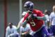 Jun 17, 2014; Eden Prairie, MN, USA; Minnesota Vikings quarterback Teddy Bridgewater (5) scrambles in drills at Winter Park. Mandatory Credit: Bruce Kluckhohn-USA TODAY Sports