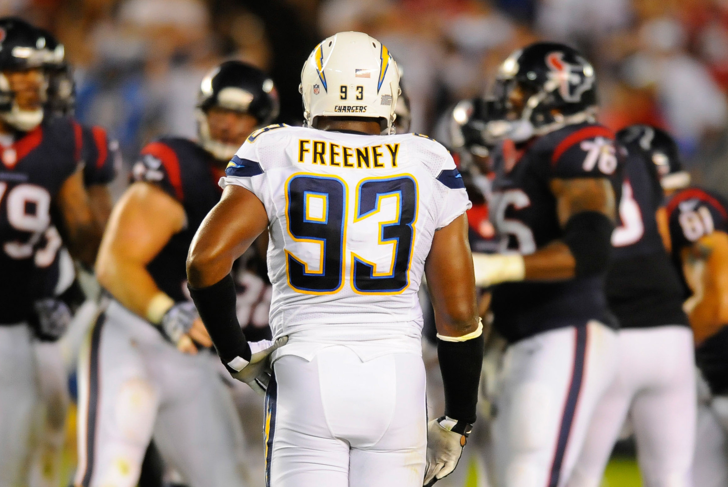 2013 Dwight Freeney Game Worn & Signed San Diego Chargers, Lot #53892