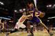 Dec 4, 2012; Houston, TX, USA; Los Angeles Lakers shooting guard Kobe Bryant (24) drives the ball during the first quarter as Houston Rockets point guard Jeremy Lin (7) defends at Toyota Center. Mandatory Credit: Troy Taormina-USA TODAY Sports