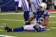 Sep 8, 2013; Indianapolis, IN, USA; Indianapolis Colts free safety LaRon Landry (30) reacts after a play against the Oakland Raiders at Lucas Oil Stadium. Mandatory Credit: Pat Lovell-USA TODAY Sports