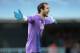 Real Madrid's Diego Lopez reacts during a Spanish La Liga soccer match against Real Club Celta at the Balaidos stadium in Vigo, Spain, Sunday, May 11, 2014. (AP Photo/Lalo R. Villar)