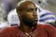 Washington Redskins cornerback DeAngelo Hall (23) stands on the field before an NFL football game against the Dallas Cowboys, Sunday, Oct. 13, 2013, in Arlington, Texas. (AP Photo/LM Otero)